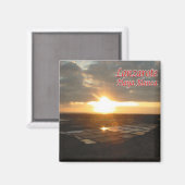 zES087 LANZAROTE，白いビーチ，スペイン，冷蔵庫 マグネット (正面/裏面)