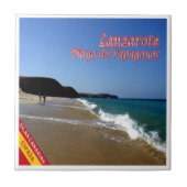zES088 LANZAROTE，パパガヨスビーチ，スペイン， タイル (正面)