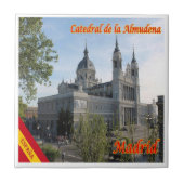 zES090 MADRID, CATHEDRAL AMLMUDENA,スペイン, タイル (正面)