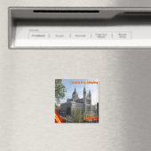 zES090 MADRID, CATHEDRAL AMLMUDENA,スペイン,冷蔵庫 マグネット (インサイチュ (食洗機))