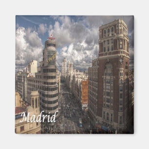 zES091 MADRID City,スペイン,冷蔵庫 マグネット