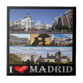 zES092 MADRID, I LOVE，スペイン， タイル (正面)