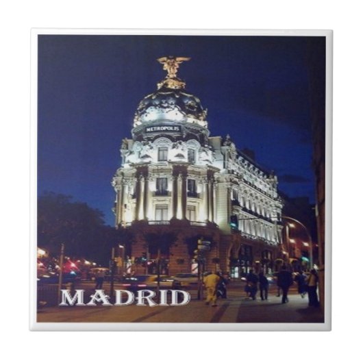 zES093 MADRID City，スペイン， タイル (正面)