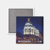 zES093 MADRID City，スペイン，冷蔵庫 マグネット (正面/裏面)