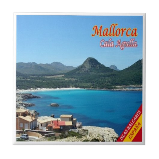 zES096 MALLORCA, CALA AGULLA,スペイン, タイル (正面)