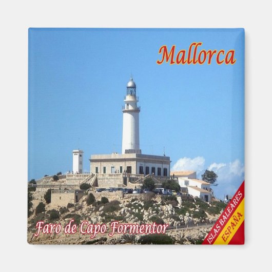 zES099 MALLORCA, FORMENTOR LIGHT HOUSE CAPO, マグネット (正面)