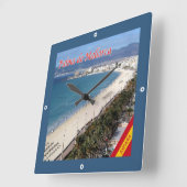 zES101 PALMA DE MALLORCA,スペイン, スクエア壁時計 (傾斜)