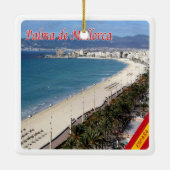 zES101 PALMA DE MALLORCA,スペイン, セラミックオーナメント (裏面)