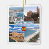 zES107 MALLORCA PALMA，バレアレス諸島， セラミックオーナメント (左)