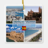 zES107 MALLORCA PALMA，バレアレス諸島， セラミックオーナメント (正面)