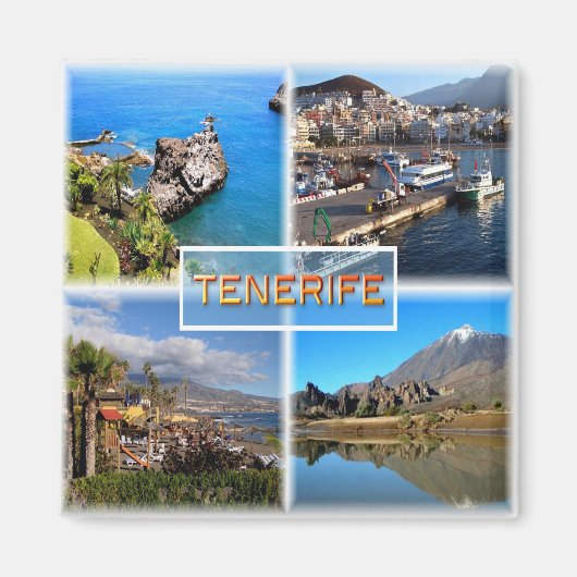 zES108 TENERIFE、LOS GIGANTOS、SANTA CRUZ、  マグネット (正面)