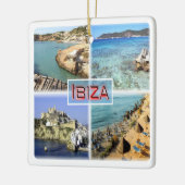 zES109 IBIZA旧市街， CALA TARIDA, SES SALINAS, セラミックオーナメント (左)