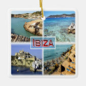 zES109 IBIZA旧市街， CALA TARIDA, SES SALINAS, セラミックオーナメント (正面)