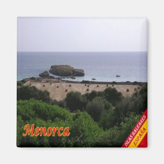 zES116 MENORCAパノラマ、冷蔵庫 マグネット (正面)