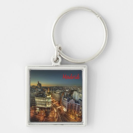 zES118 MADRID City,スペイン,ヨーロッパ, キーホルダー (正面)