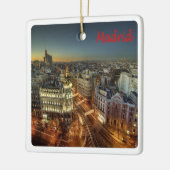 zES118 MADRID City,スペイン,ヨーロッパ, セラミックオーナメント (左)