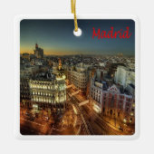 zES118 MADRID City,スペイン,ヨーロッパ, セラミックオーナメント (正面)