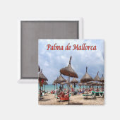 zES128 PALMA DE MALLORCA,ビーチ,冷蔵庫 マグネット (正面/裏面)