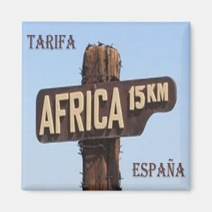 zES134 TARIFA 15,oo kmsアフリカ,スペイン,冷蔵庫 マグネット