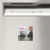 zES138 TENERIFE Santa Cruz Plaza de Espana冷蔵庫 マグネット (インサイチュ (食洗機))