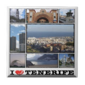 zES141 TENERIFE Santa Cruz "I Love", タイル (正面)