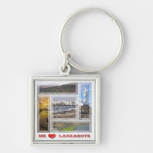 zES145 LANZAROTE "I Love",スペイン, キーホルダー (正面)