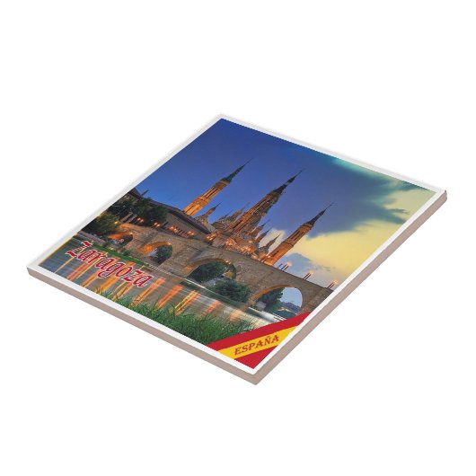 zES150 ZARAGOZAパノラマ,スペイン, タイル (側面)