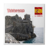 zES151 LA GOMERA Vallehermoso, Castillo del Mar, タイル (正面)
