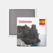 zES151 LA GOMERA Vallehermoso, Castillo del Mar, マグネット (正面/裏面)