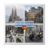 zES155バルセロナサグラダファミリアカーサバットロ， タイル (正面)