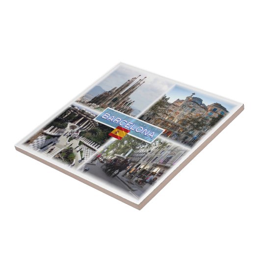 zES155バルセロナサグラダファミリアカーサバットロ， タイル (側面)