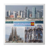 zES157バルセロナサグラダファミリアカタロニア タイル (正面)