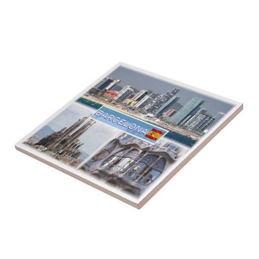 zES157バルセロナサグラダファミリアカタロニア タイル (側面)