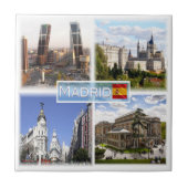 zES159 MADRID Puerta de Europa, plaza de Castilla, タイル (正面)