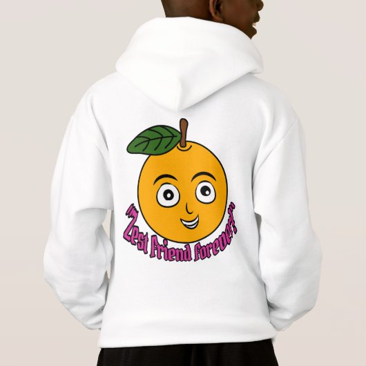 Zest Friend Forever Cute Orange Cartoon Tee (裏面)