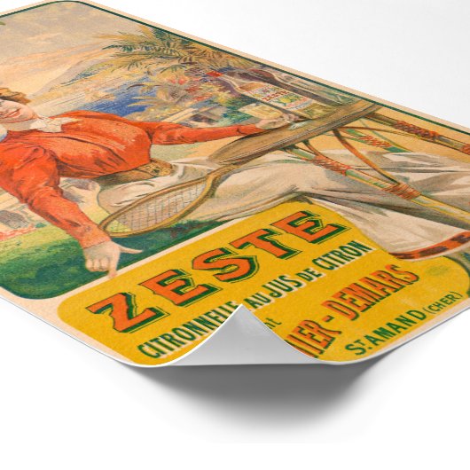 Zeste Citronnelle Vintage Poster 1904 ポスター (角)