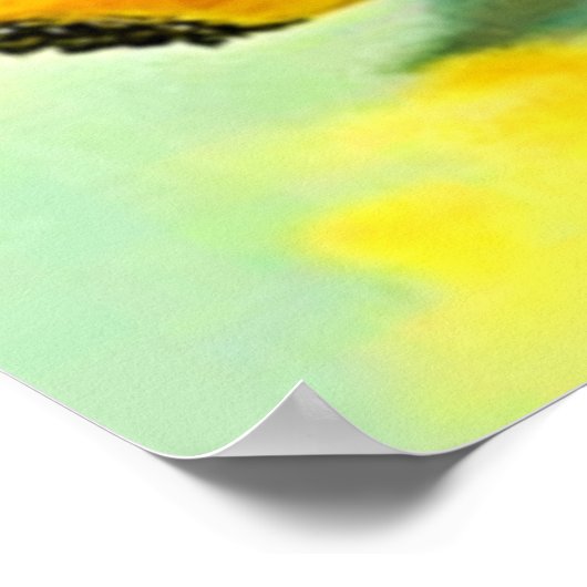 Zesty Citrus Burst of Sunshine Design ポスター (角)