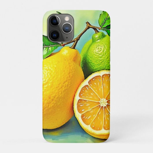 Zesty Citrus Burst of Sunshine Design Case-Mate iPhoneケース (裏)