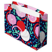 Zesty Citrus Fruit Summer Midnight Market ラージペーパーバッグ (裏面アングル)