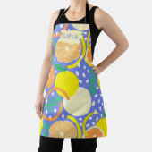 Zesty Citrus Geometric Confetti Chef Amalfi Coast エプロン (インサイチュ)