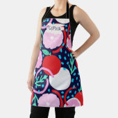 Zesty Citrus Geometric Confetti Chef Midnight エプロン (インサイチュ)