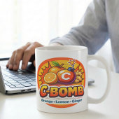 Zesty Citrus Pop Art C-Bomb Tea Mix コーヒーマグカップ