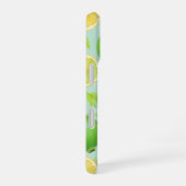 Zesty Lemon and Lime Fruit Pattern phone case iPhone 16ケース (右側面)