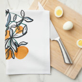 Zesty Orange キッチンタオル (四つ折り)