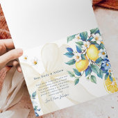 Zesty Thanks Lemon Citrus Sweetie Baby Shower  サンキューカード