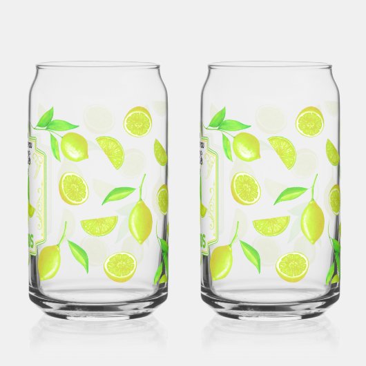 Zesty, When Life Gives You Limes, Make Mojitos' ガラス缶 (裏面)