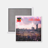 zET005 ADDIS ABABABA, Meskal Square，エチオピア，冷蔵庫 マグネット (正面/裏面)