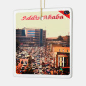 zET006 ADDIS ABEBA、活気ある中心、 セラミックオーナメント (左)