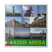 zET007 ADDIS ABABA,モザイク,エチオピア, タイル (正面)