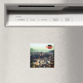 zET009 GONDAR，エチオピア，アフリカ，冷蔵庫 マグネット (インサイチュ (食洗機))